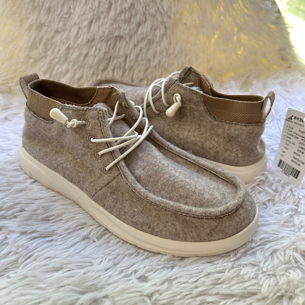 Reef Men's Cushion Coast Mid Ankle Booties lace Up in Mocha Size 9 - NEW